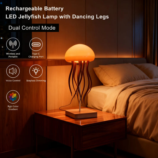 GlowFlow Jellyfish Lamp